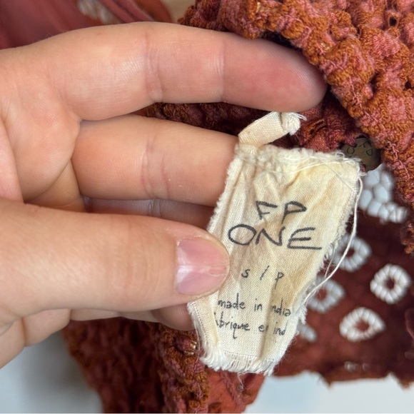 Free People One Adella Lace Crochet Bralette in Copper Women's - Picture 10 of 10